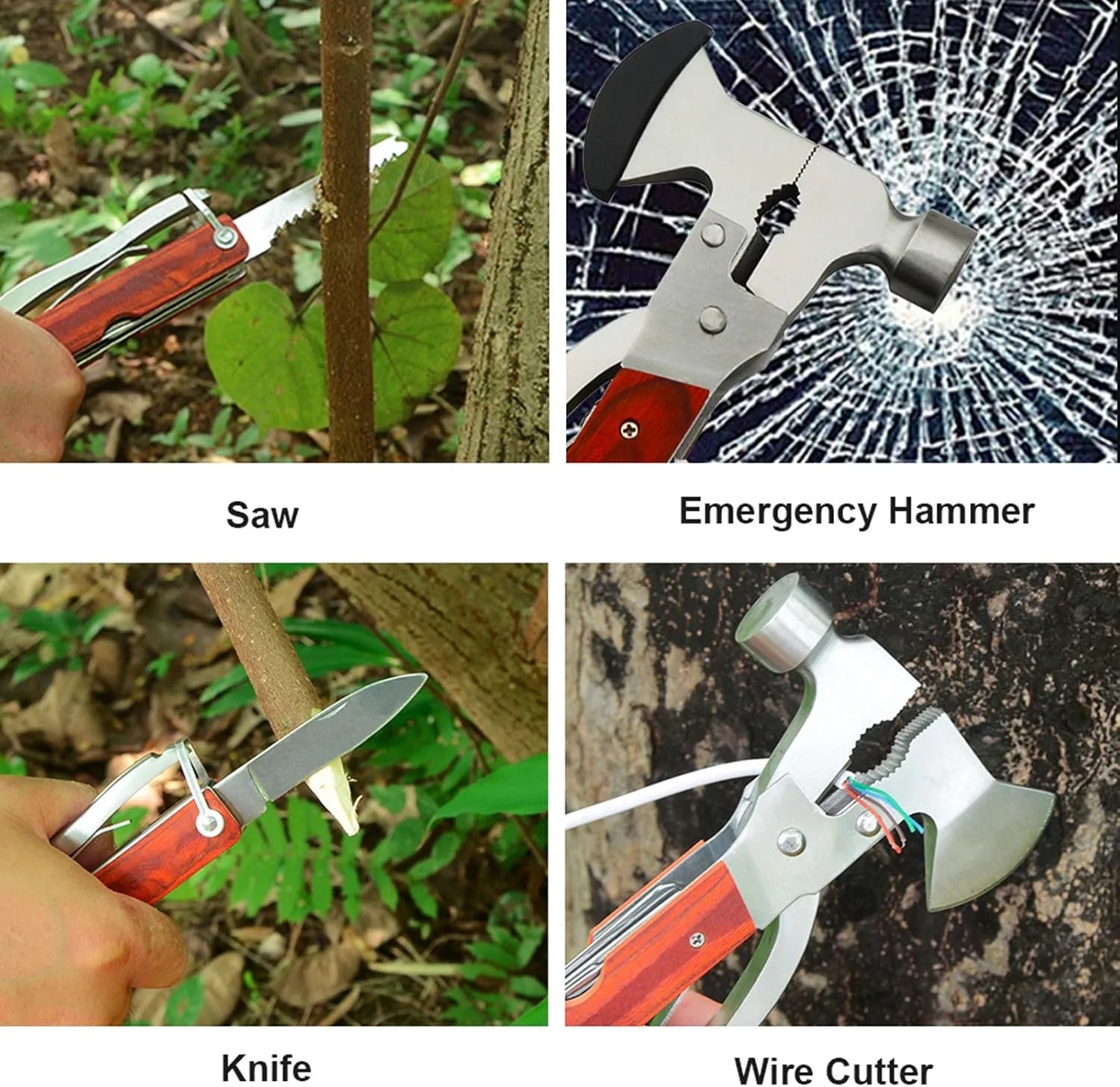 Multi-Functional Folding Claw Hammer Pilers Tool 6
