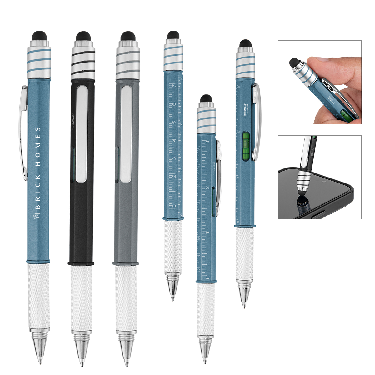 rABS Spin Top Stylus Ruler Pen