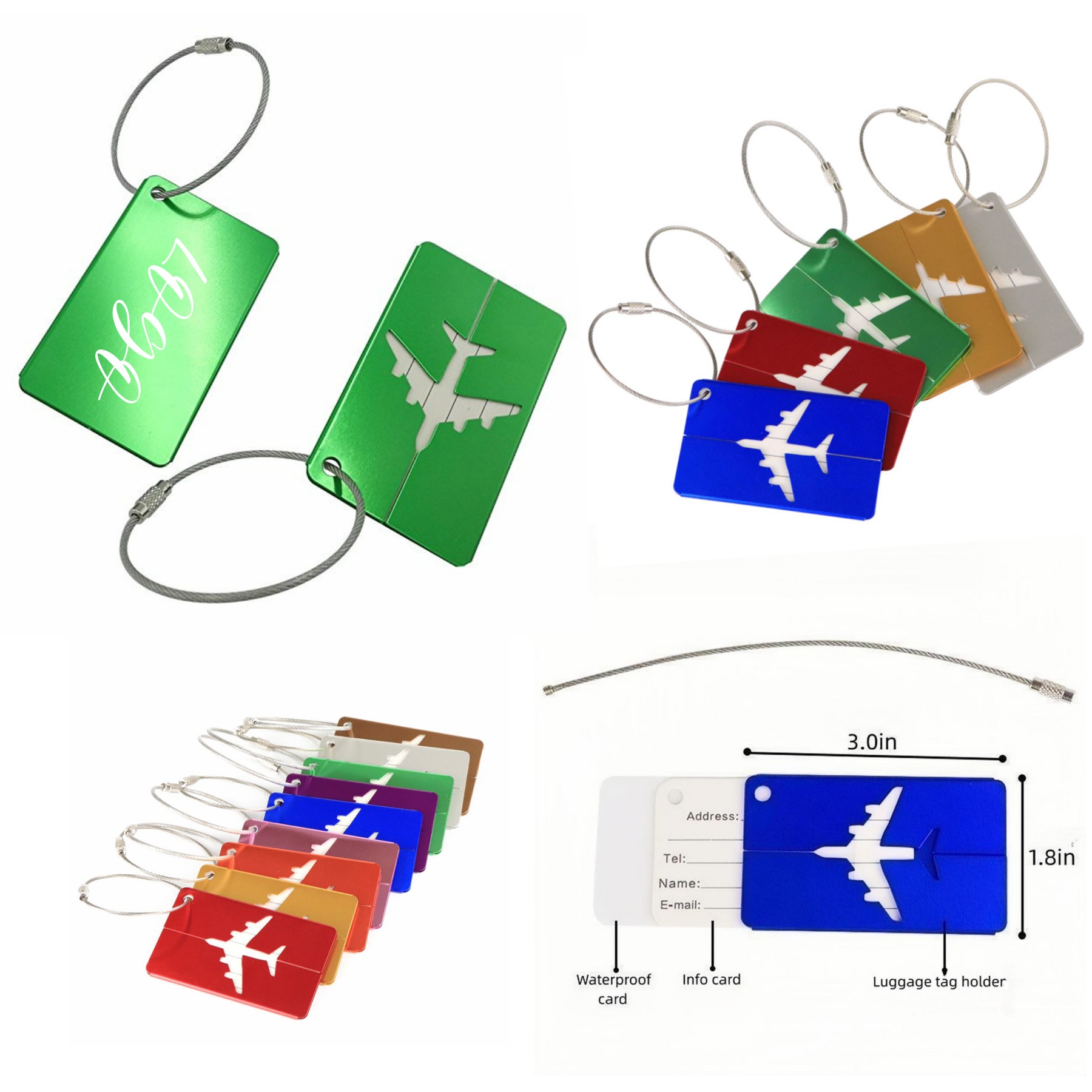 Luggage Tag Aluminum 1