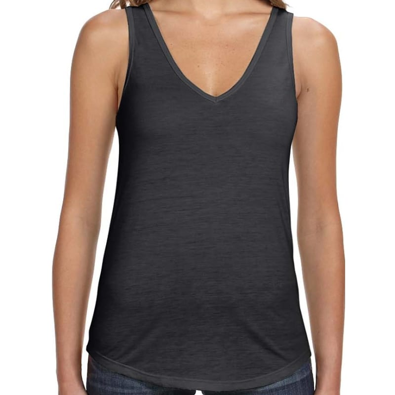 Bella Ladies Flowy V-Neck Tank 4