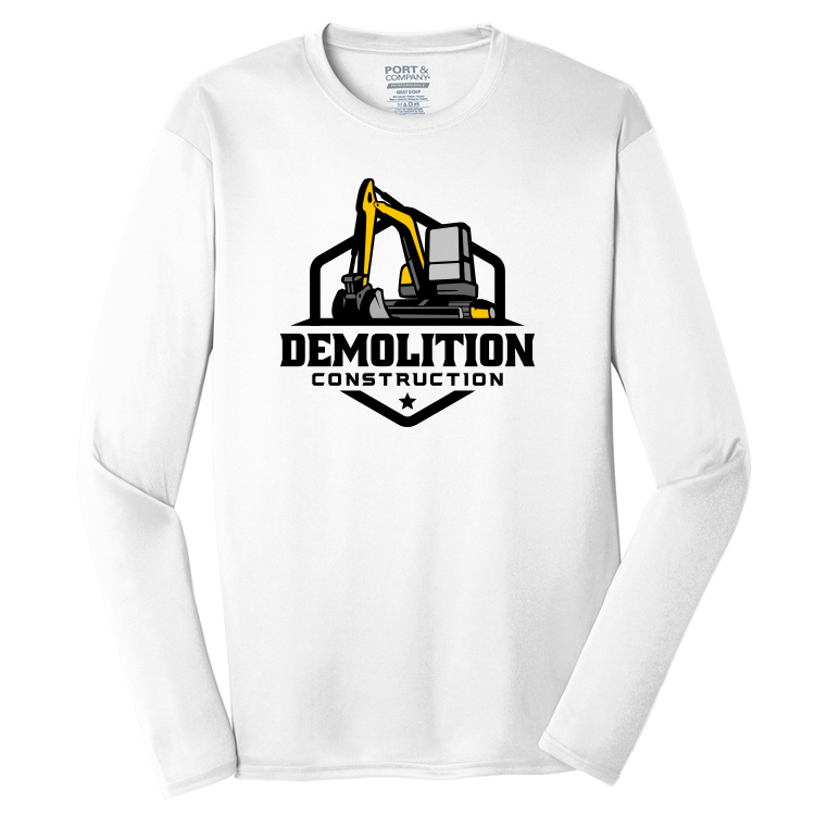 Spot Sub on Men's Long Sleeve Athletic Tee 13