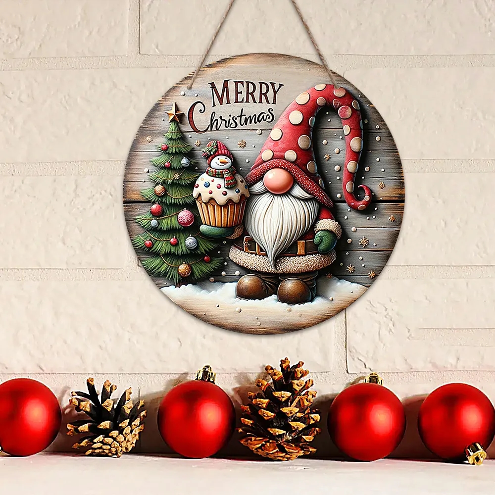 Christmas Wooden Pendant 3