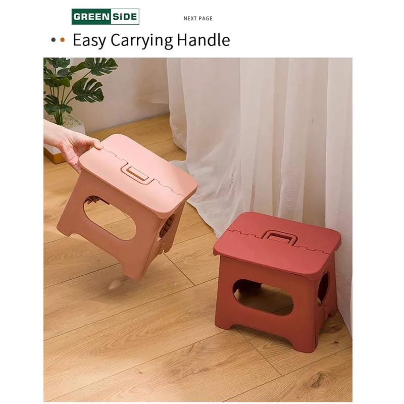Dainty Portable Pp Outdoor Camping Simple Folding Step Stool 4