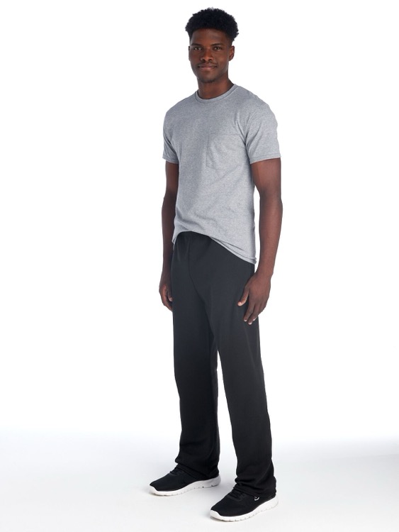 JERZEES NuBlend® Pocketed Open-Bottom Sweatpants 7