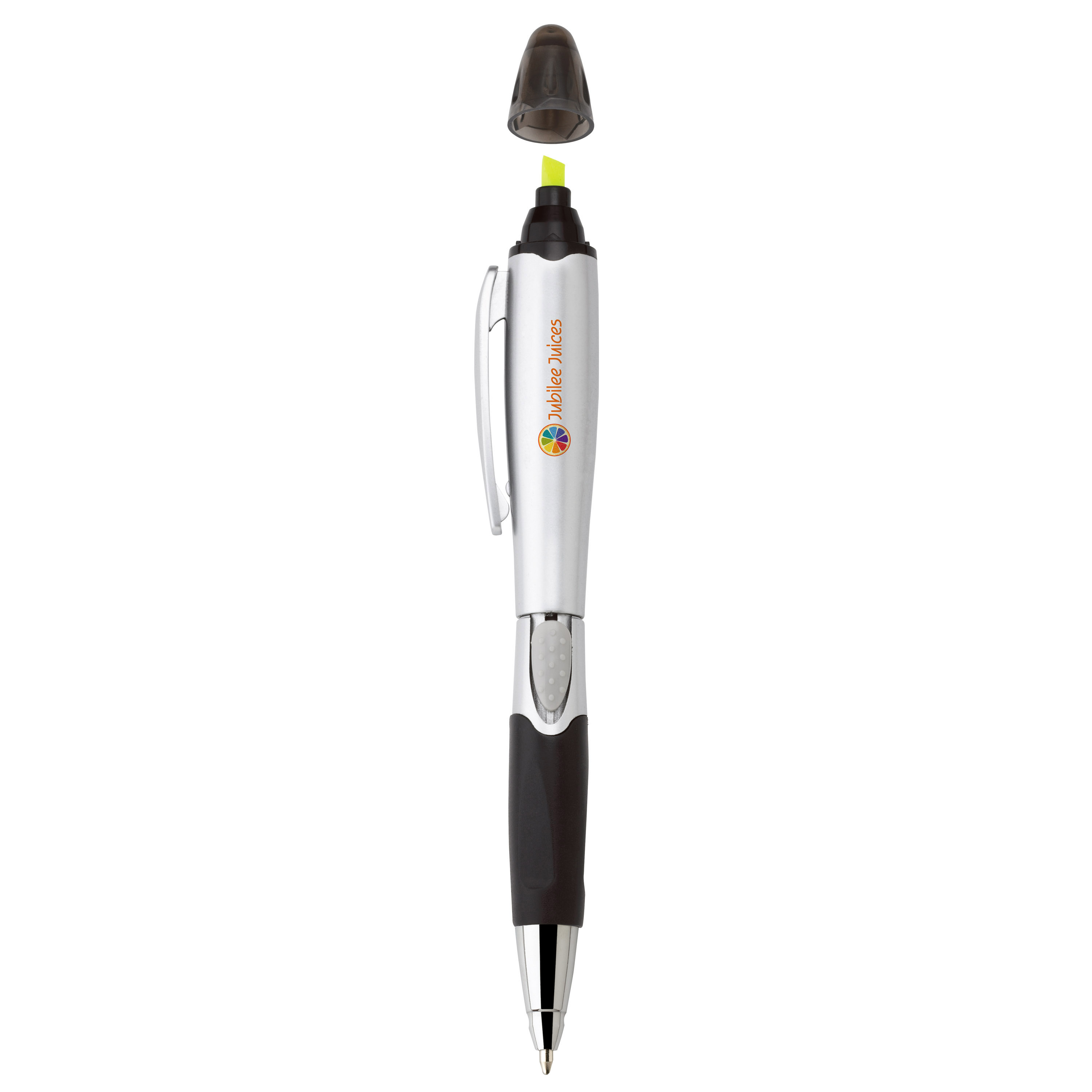 Silver blossom ballpoint penhighlighter 48