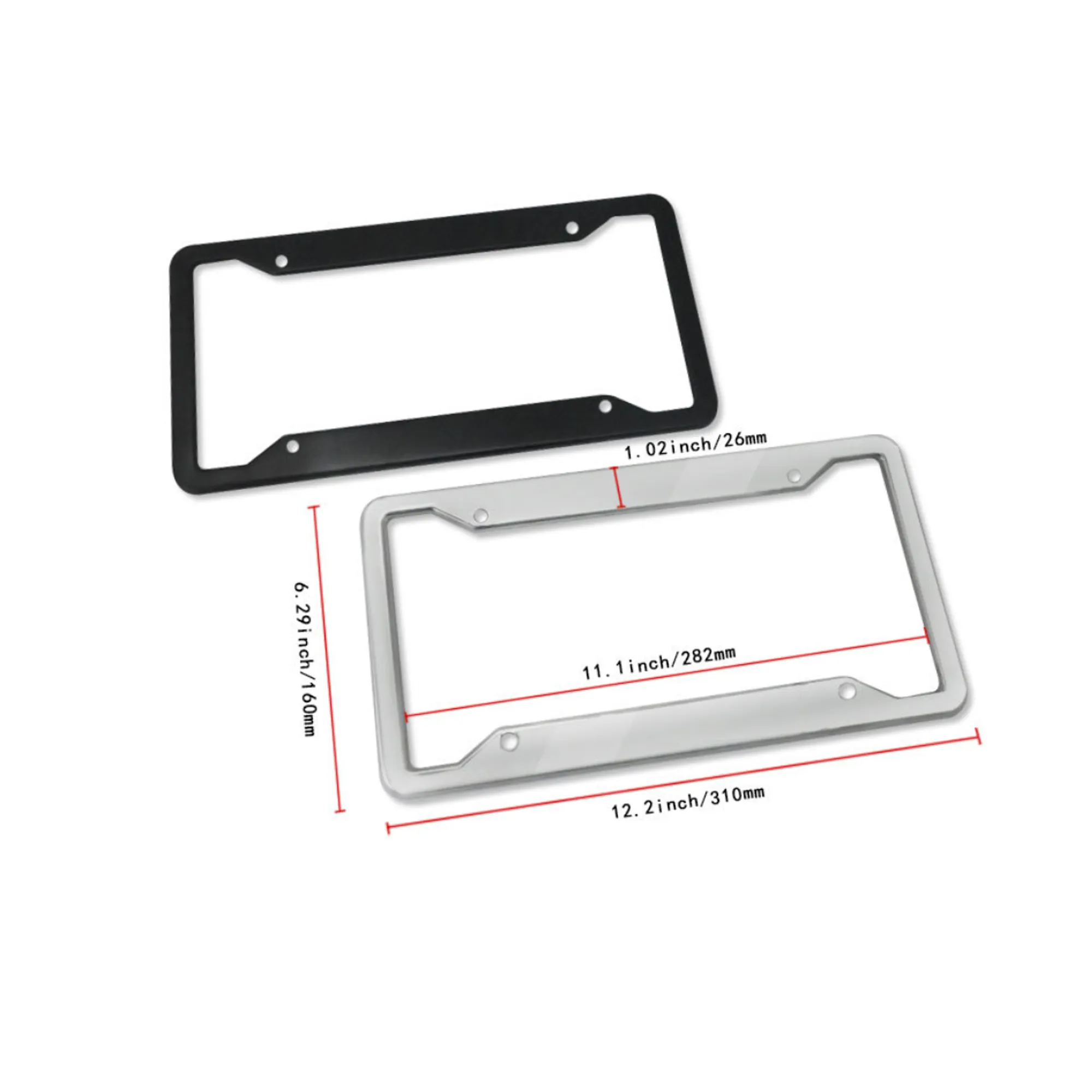 Metal License Plate Frame Full Color 2