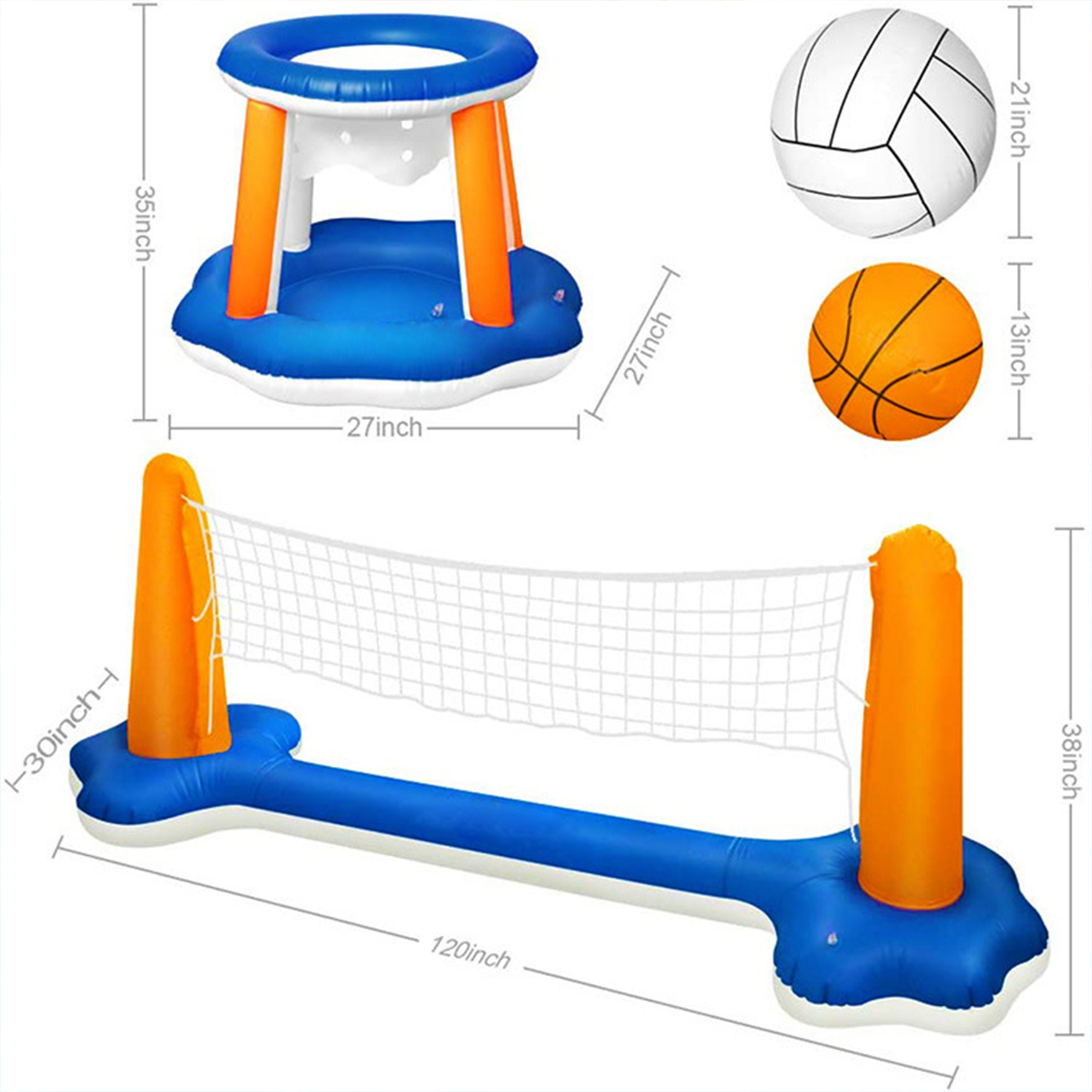 Pvc Inflatable Water Tennis Stand 5