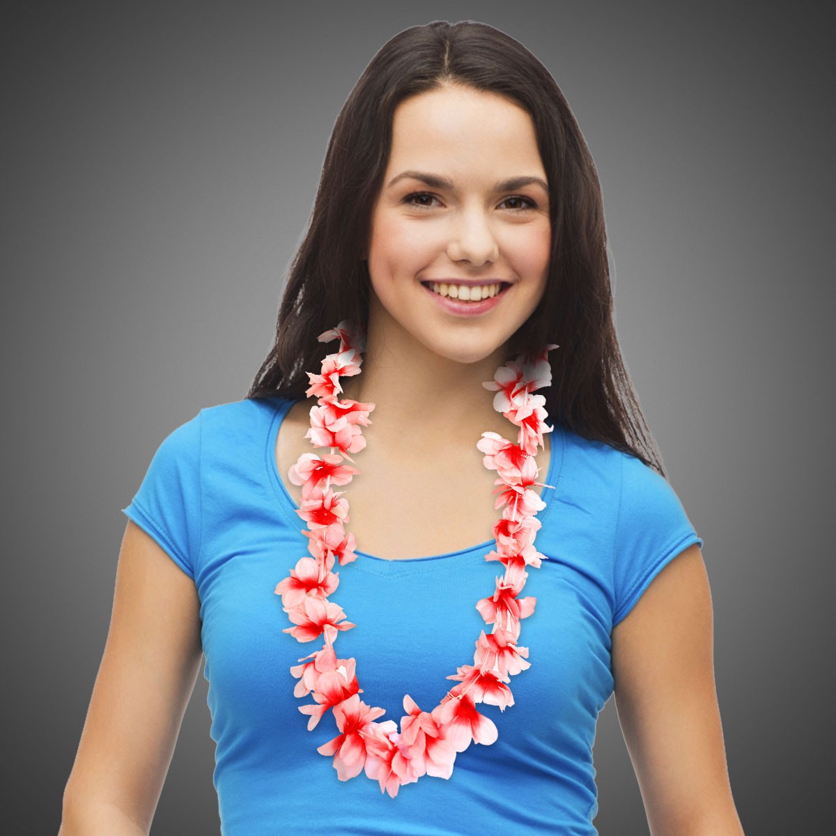 Red Flower Leis