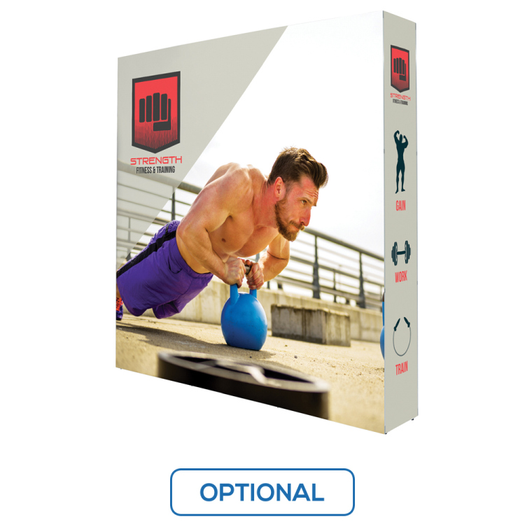 Locus Light Wall Display Non-Backlit 7.5 ft.x 7.5 ft. Double Sided 1