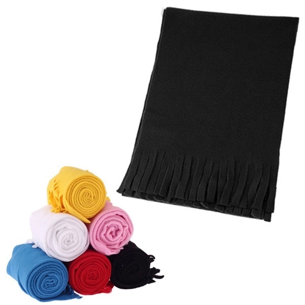Polar Fleece Tassels Winter Scarf 9