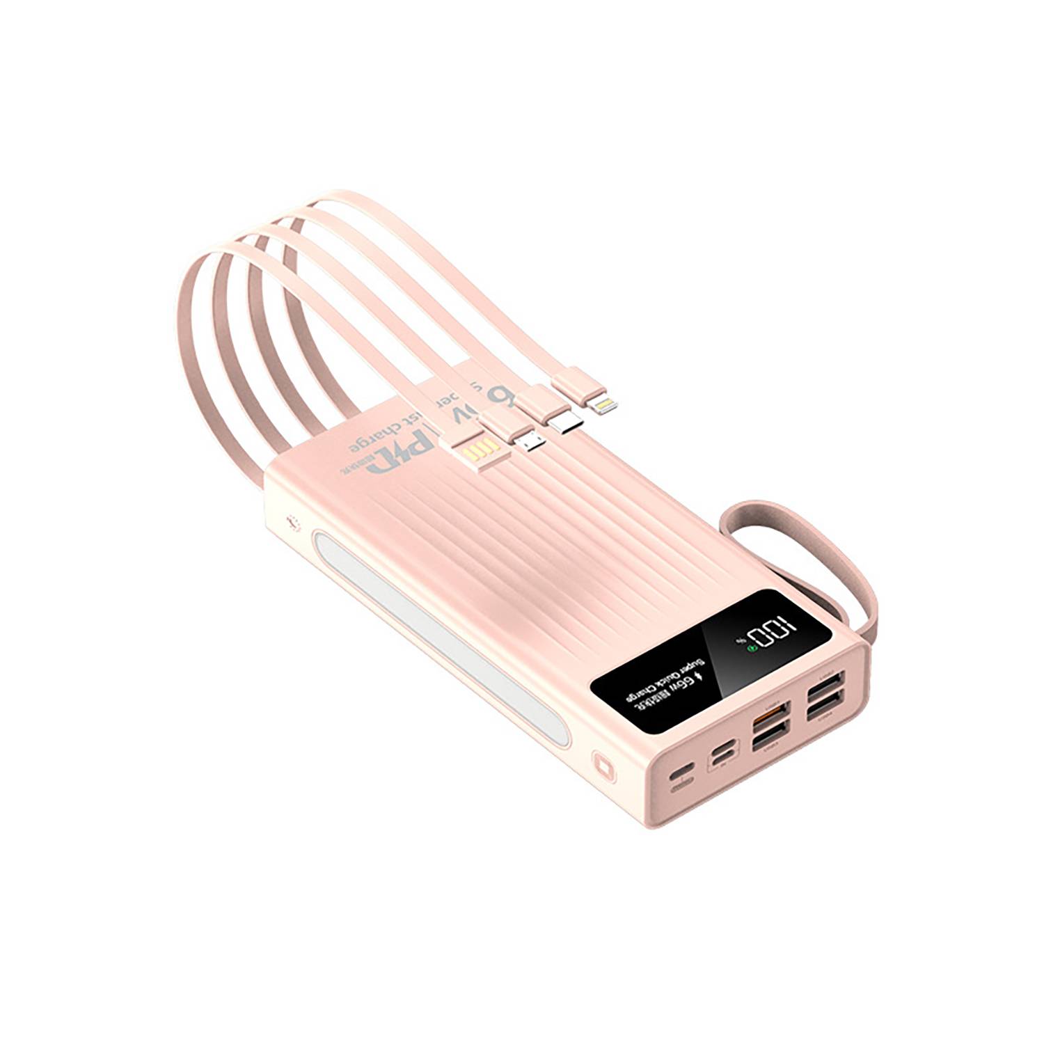 66W Portable Fast Charging Power Bank W/ Light 5