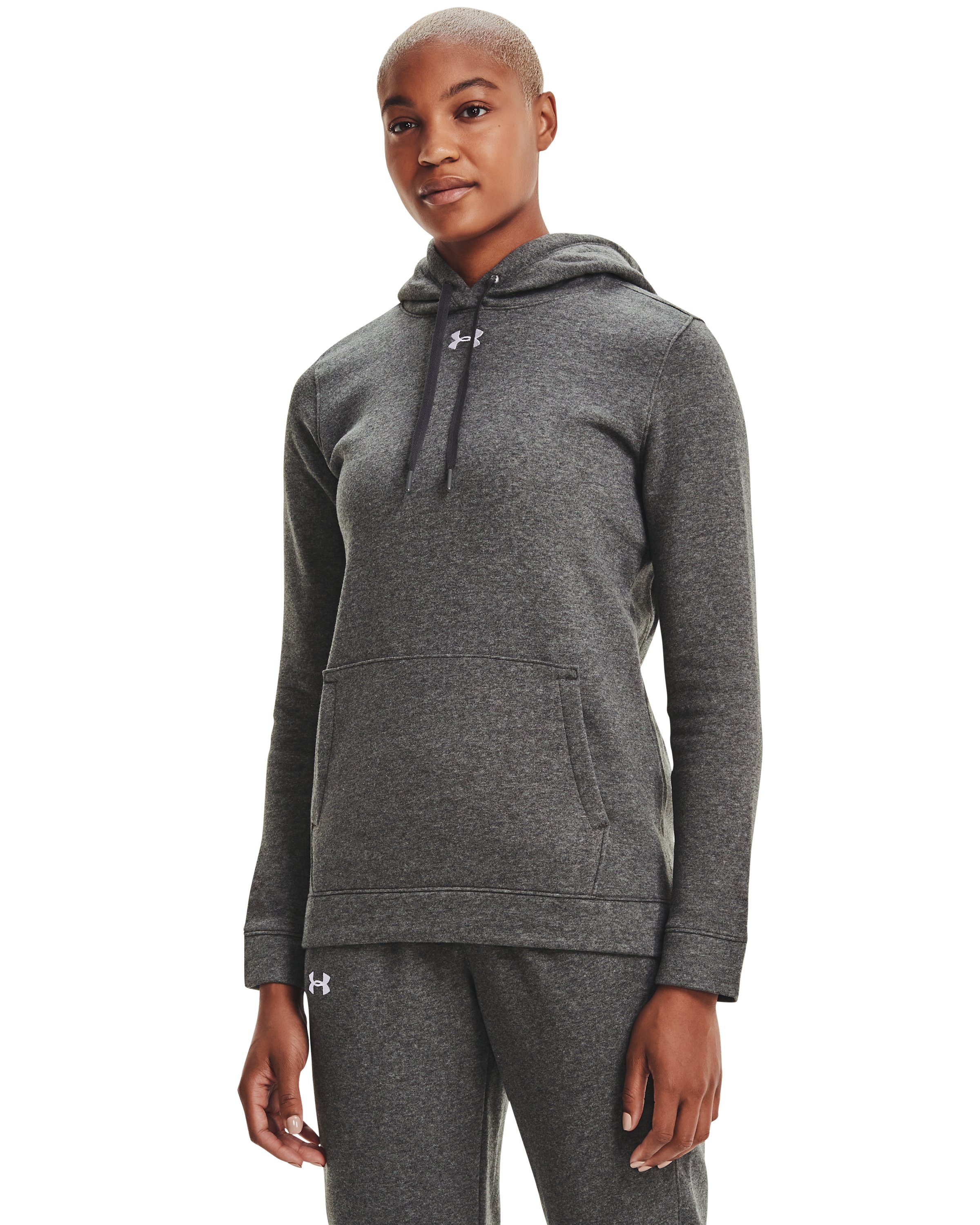 UA Hustle Fleece Women's Hoodie, custom hoodie or sweatshirt with logo imprint 8