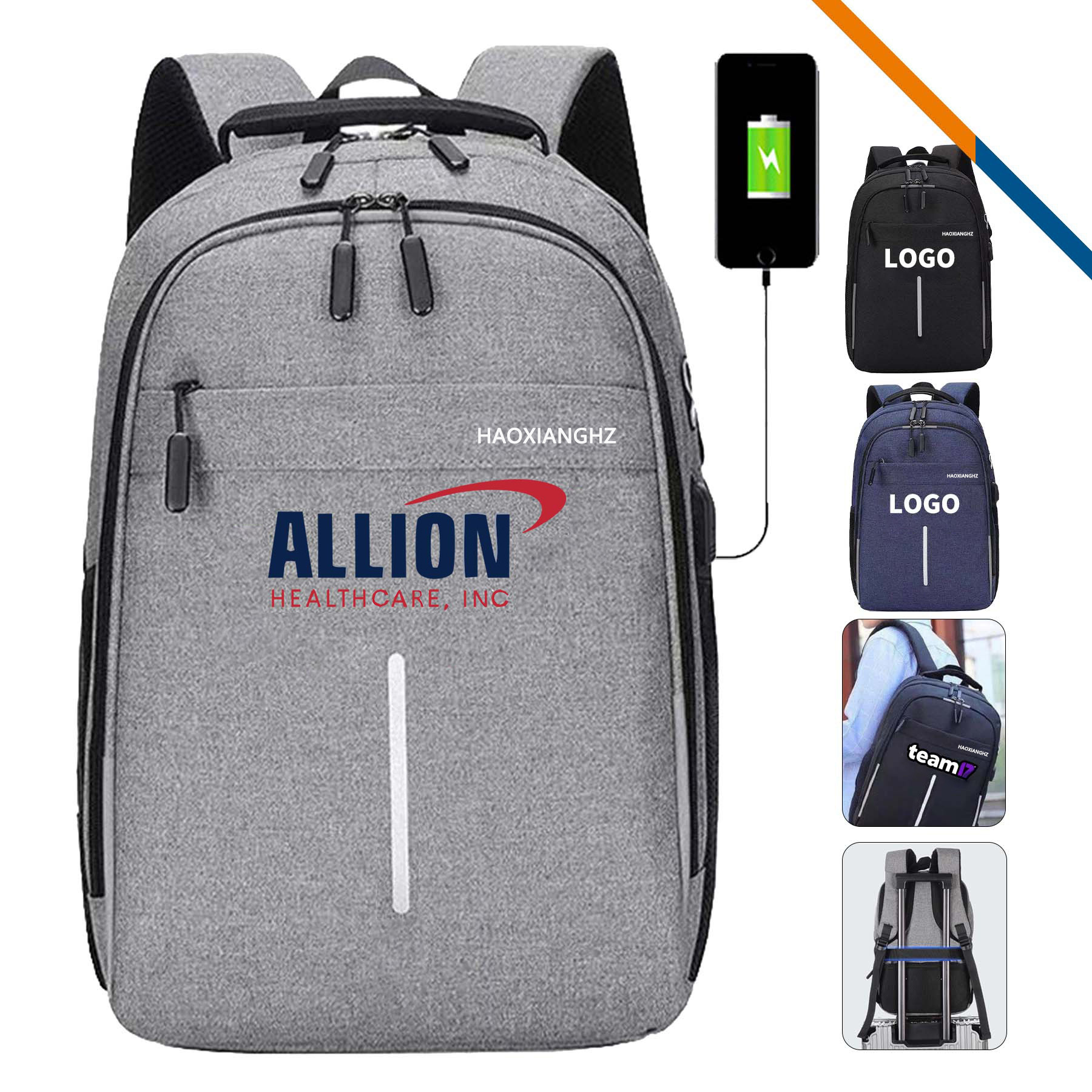 Yerk Business Backpack With External USB Port 5