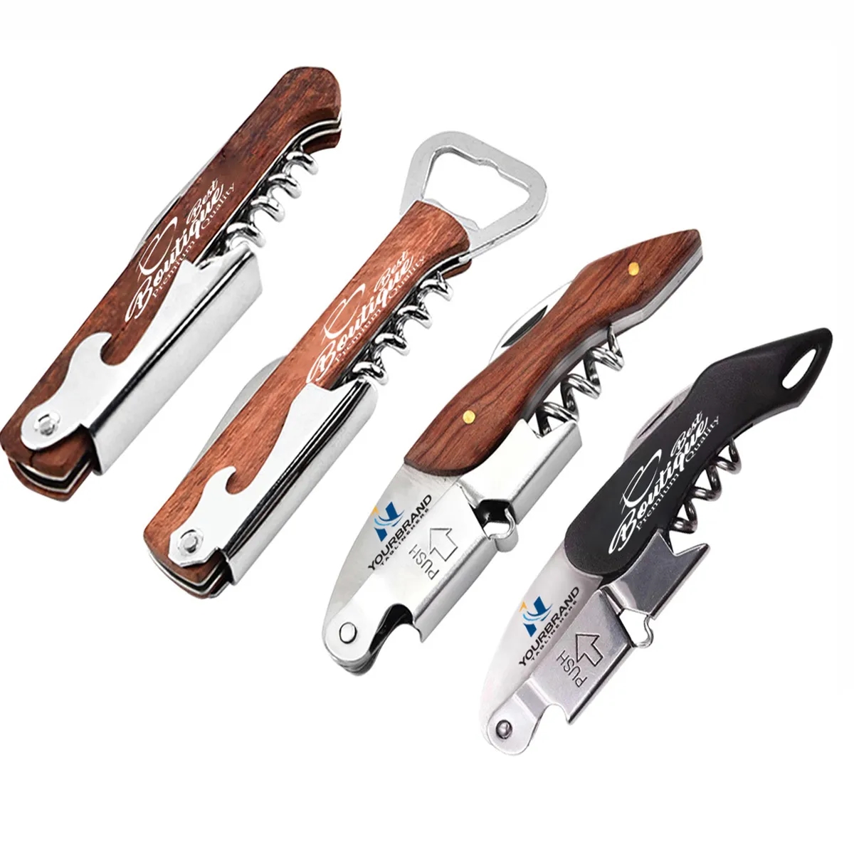 Customizable Mini Wine Bottle Openers With Rosewood Handle 6