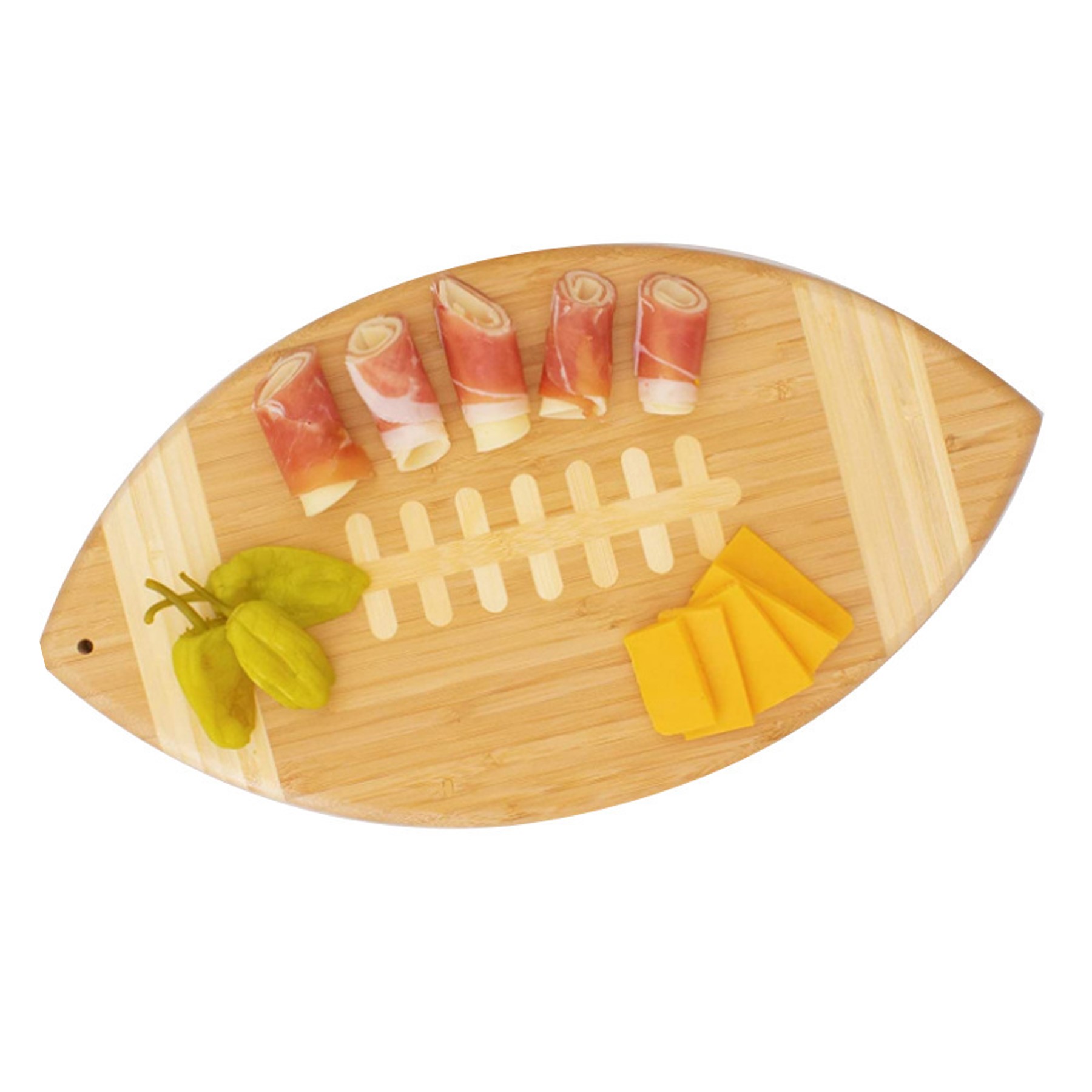 Football Shaped Bamboo Chopping Board (direct import) 3