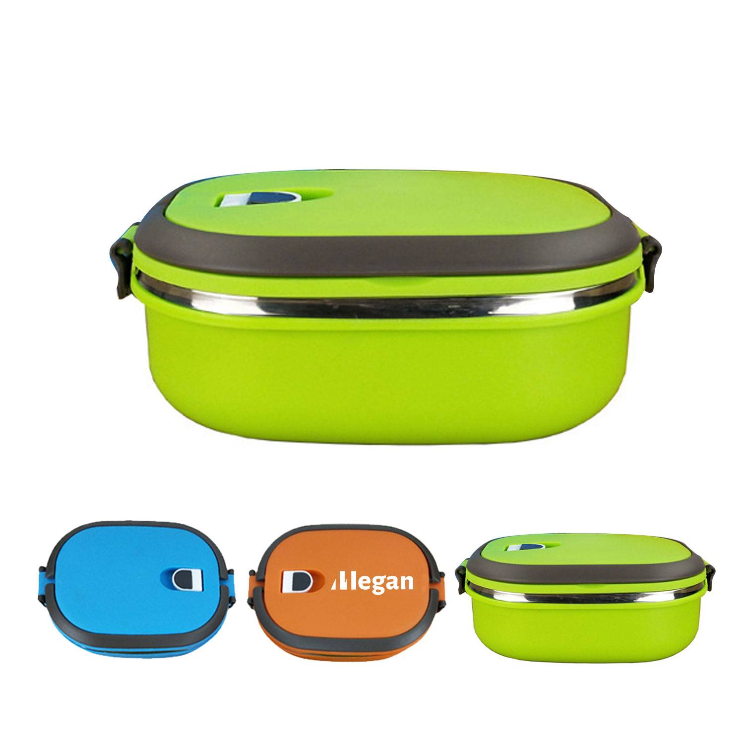 Student Adult Rectangular Sealed Plastic Steel Bento Box 6