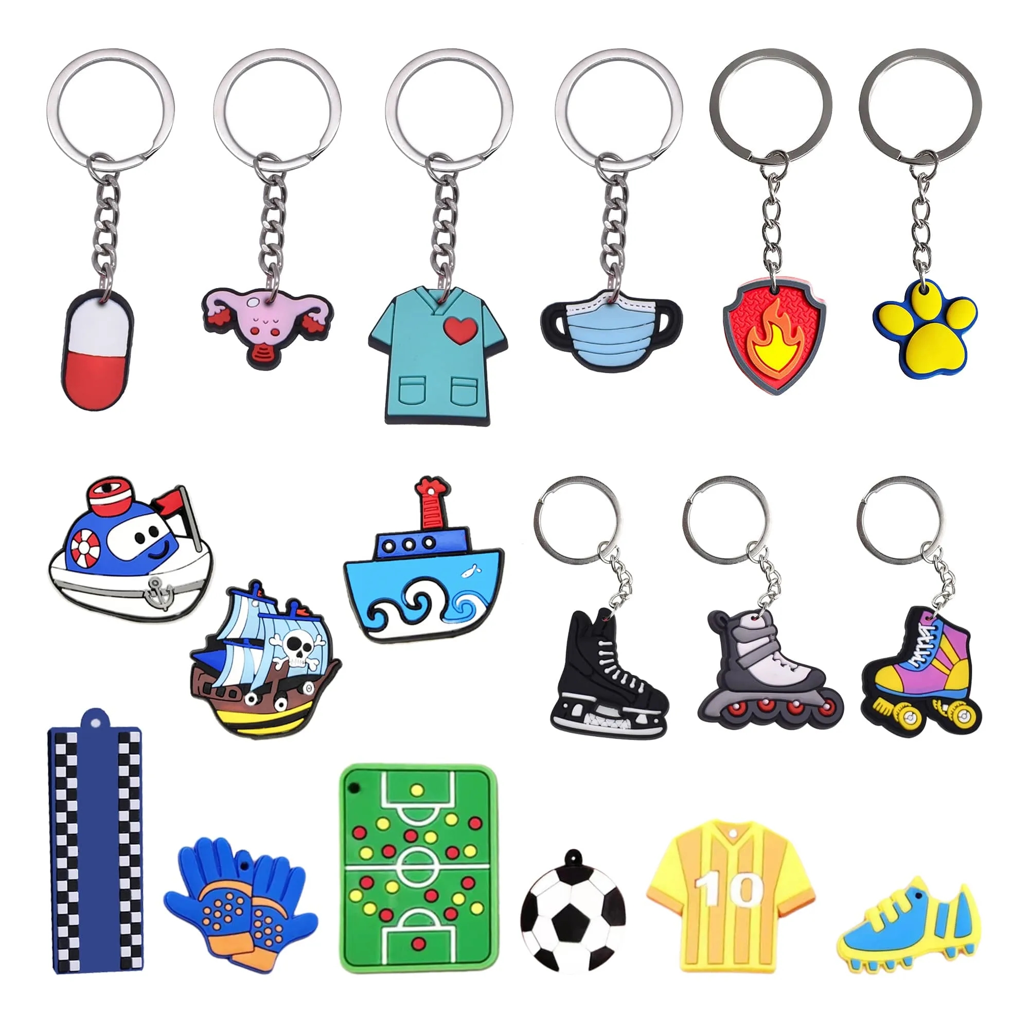 Flexible PVC Soft Keychain 2