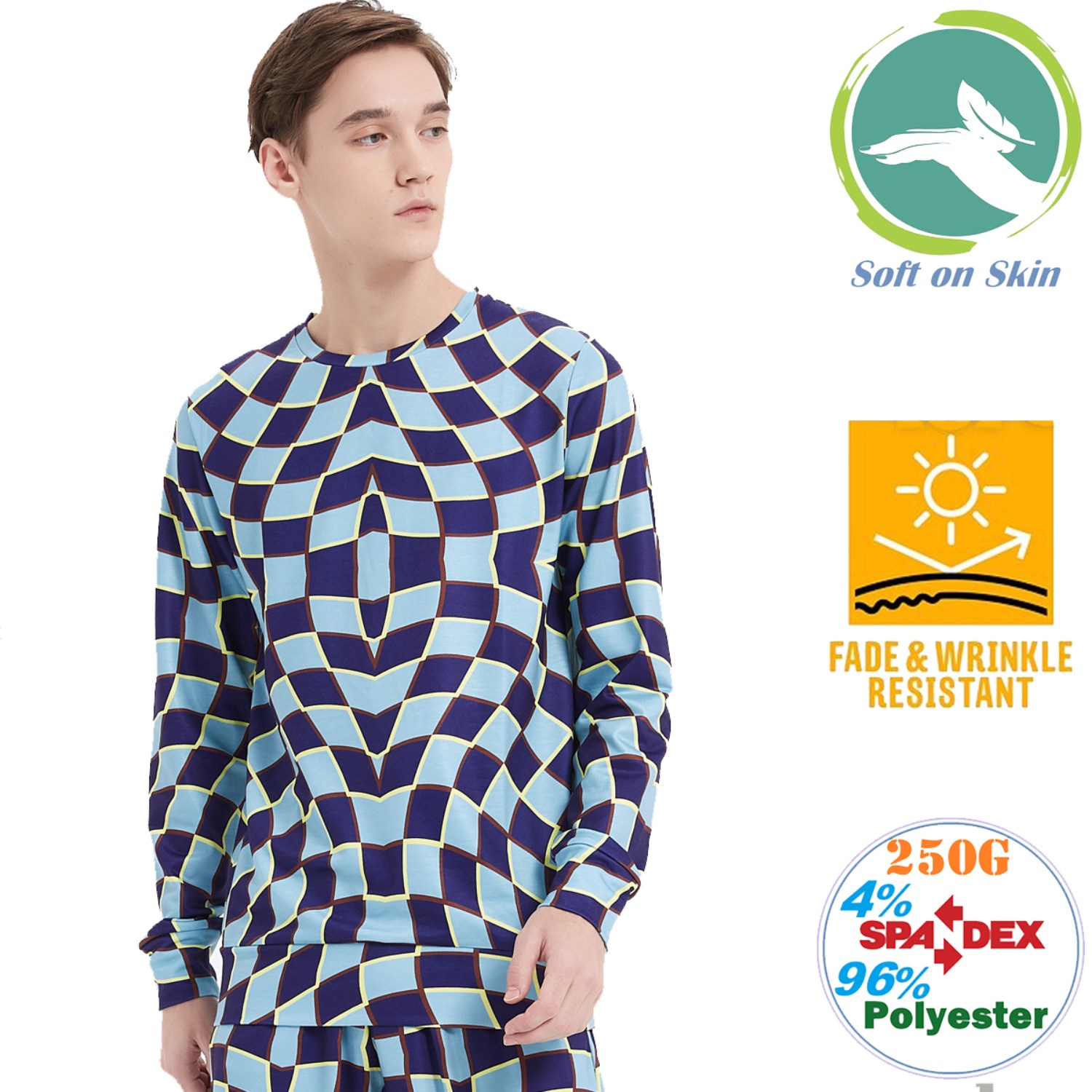 250G Fleece Winter Men's Sweatshirt w/ Wrinkle Resistance 2
