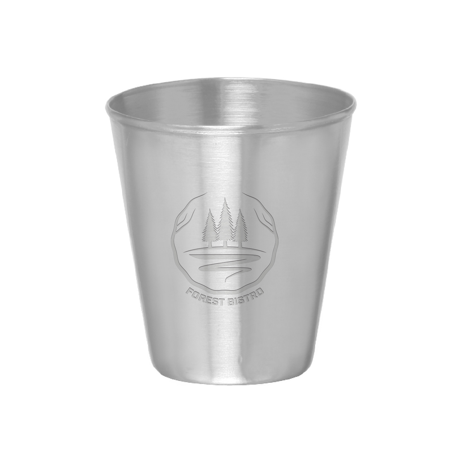 2.5 oz. Metal Shooter Shot Glass (Engraved Imprint) 2