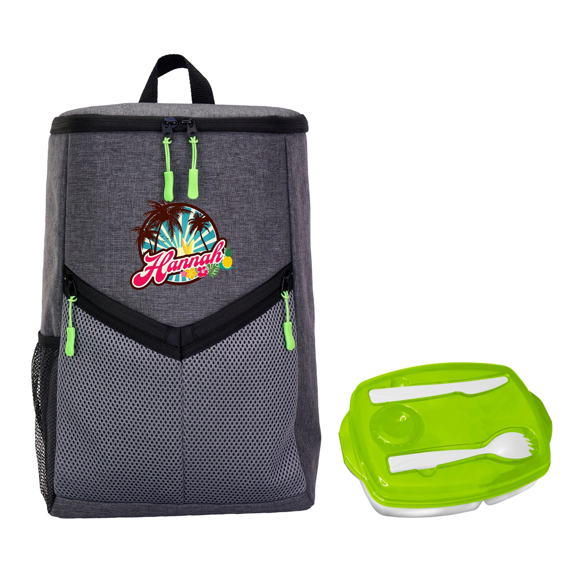Victory Locking Lid Cooler Backpack Set 12