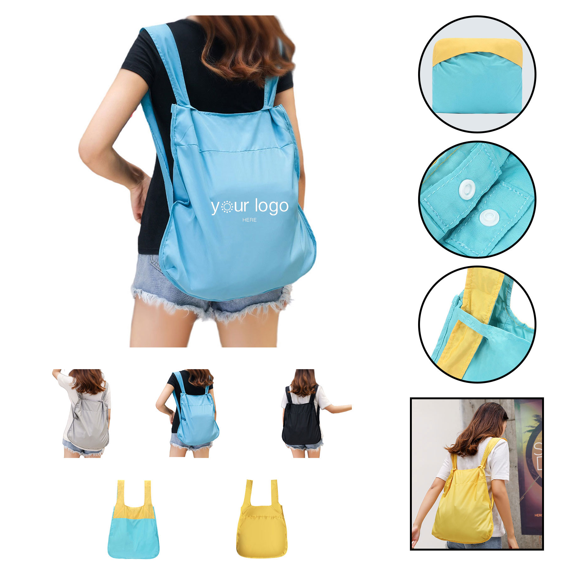 Collapsible Reusable Shopping Grocery Bags 2