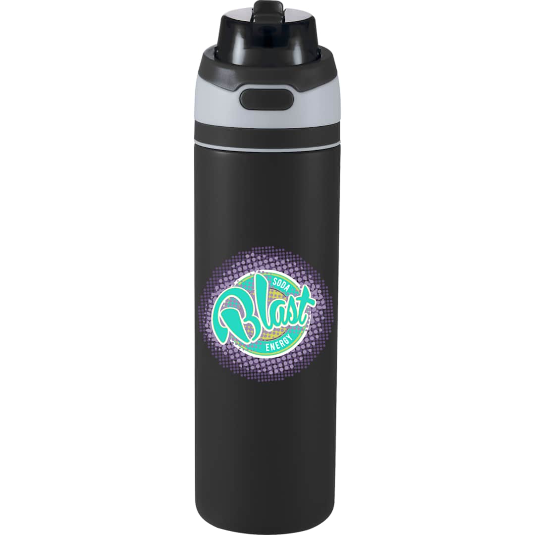 Elvin 28oz Recycled Stainless Flip Straw Bottle, custom water bottle with logo imprint 148