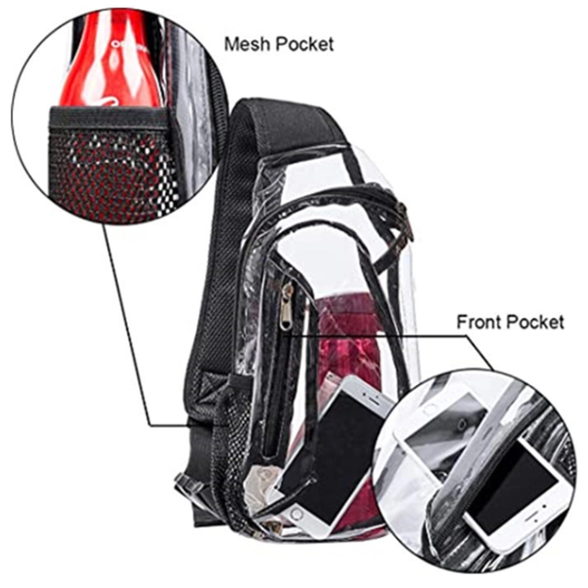 Mini Pvc Crossbody Shoulder Backpack 4