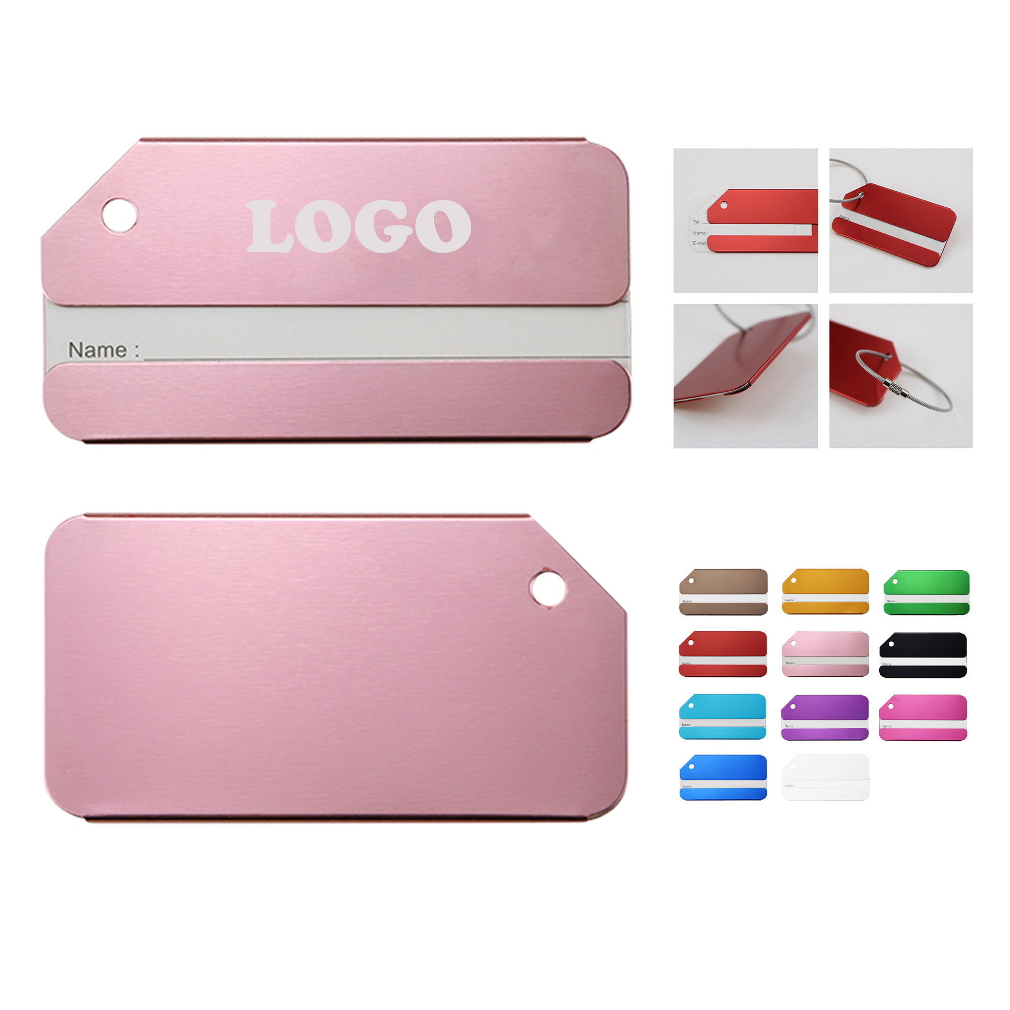 MOQ 50 pcs Personalized Travel Tags 3