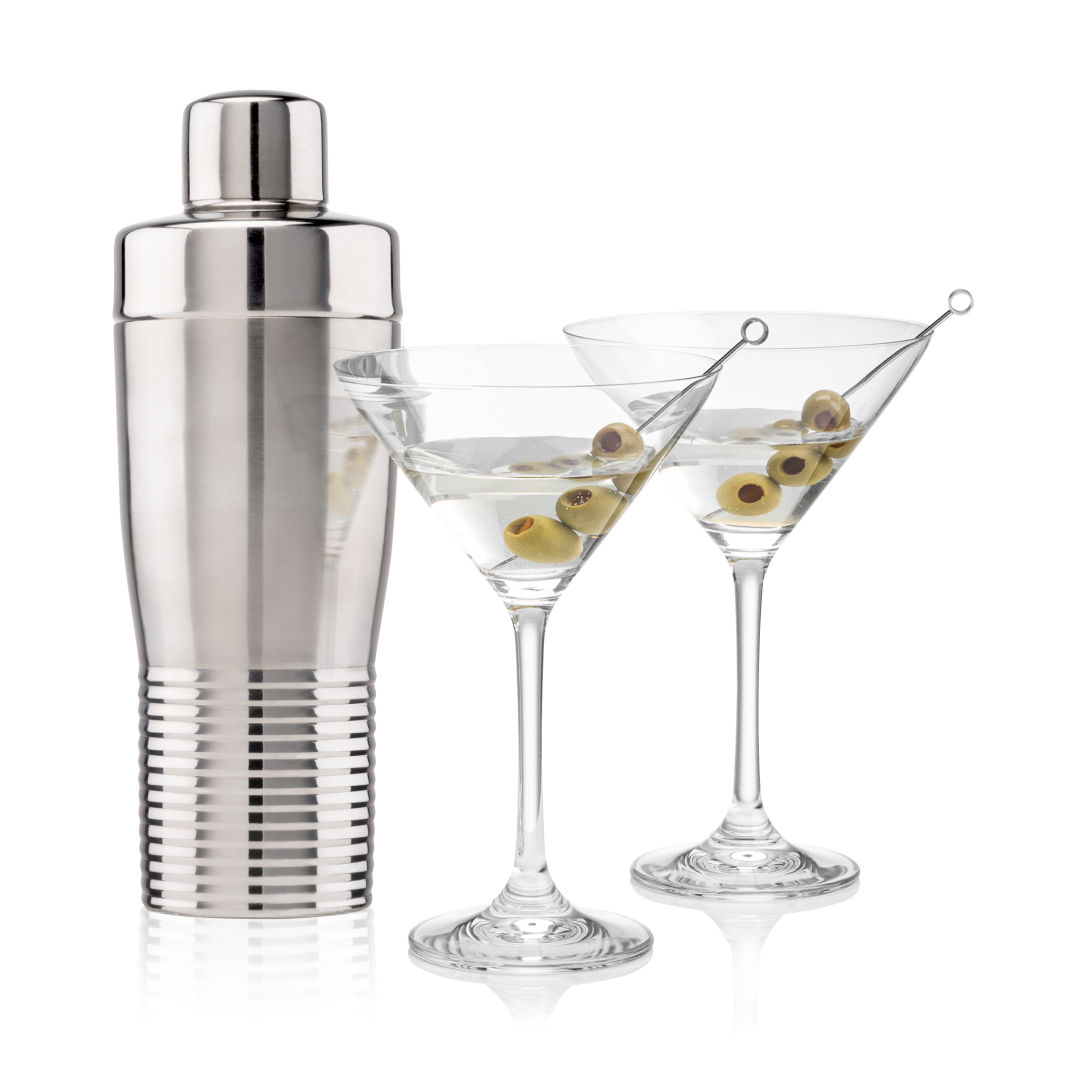 Genoa Shaker & Burlington Martini Set 4
