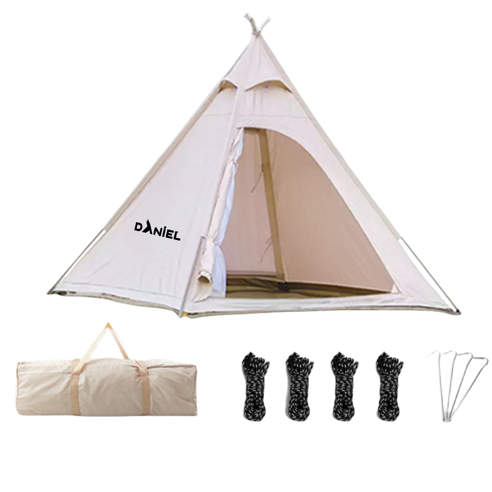 87" x 87" x 106" Pyramid Shape Tent 2
