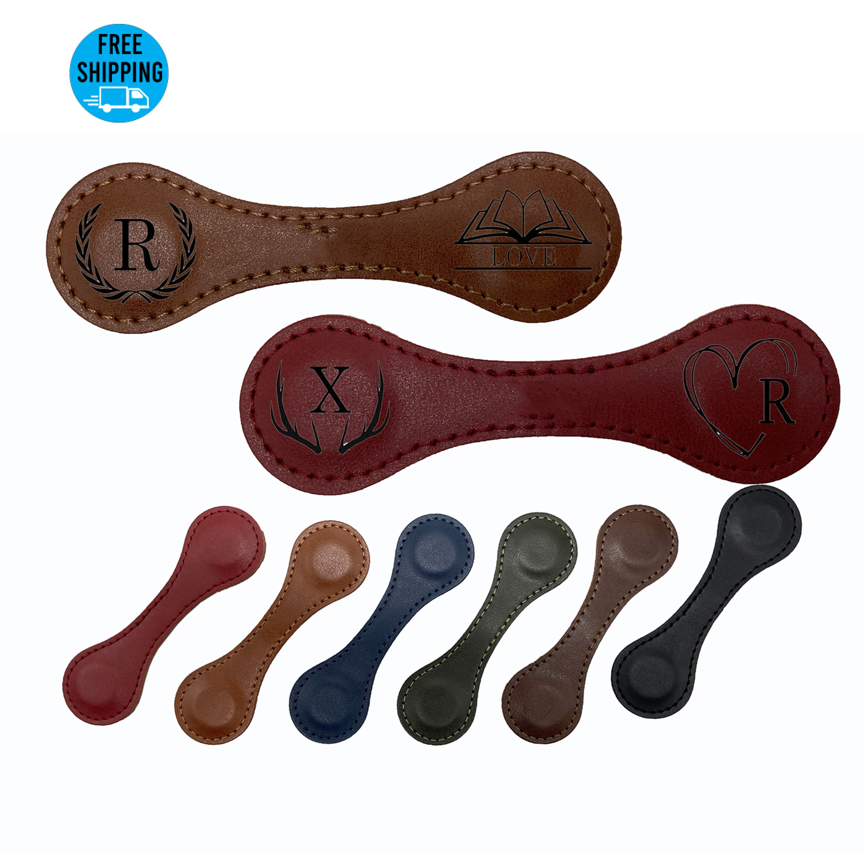 Magnetic Vegan Leather Bookmarks 5
