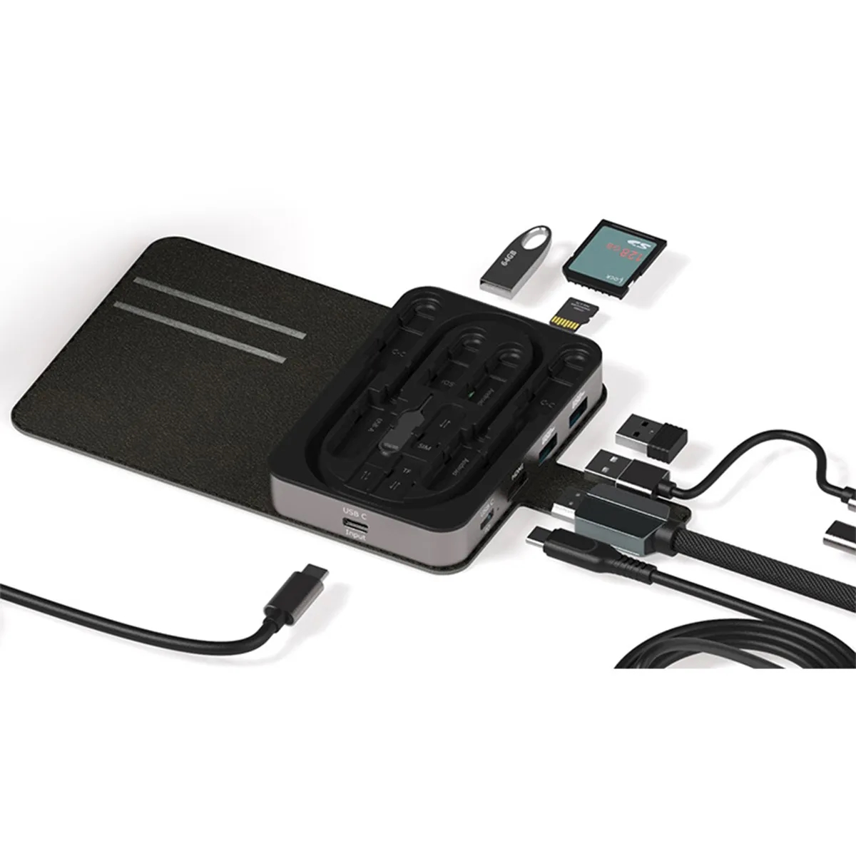 Compact Charging Hub Kit phone laptop extender Power Banks 4