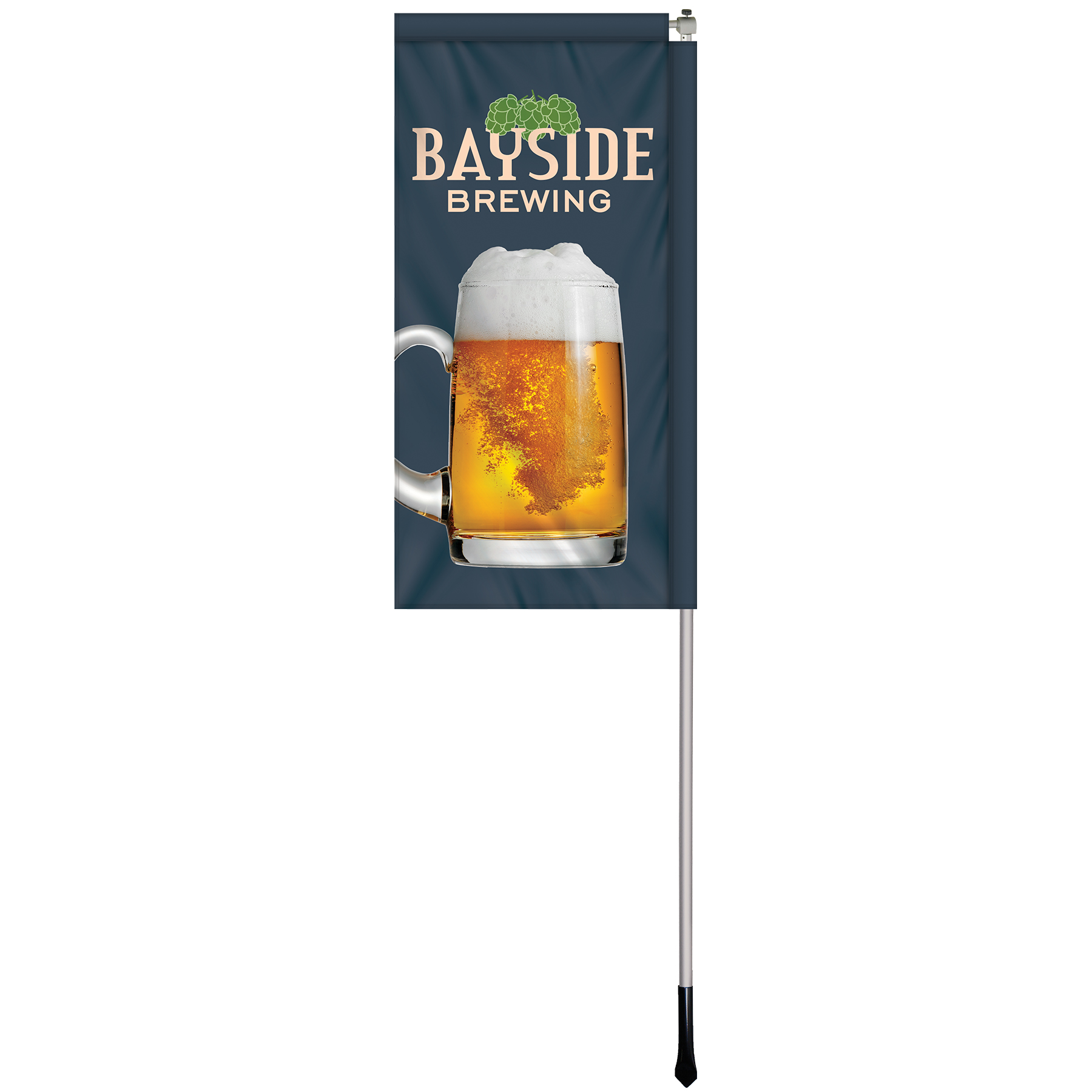 2.5' X 5' Custom Double Sided Windchaser Flag Kit 7
