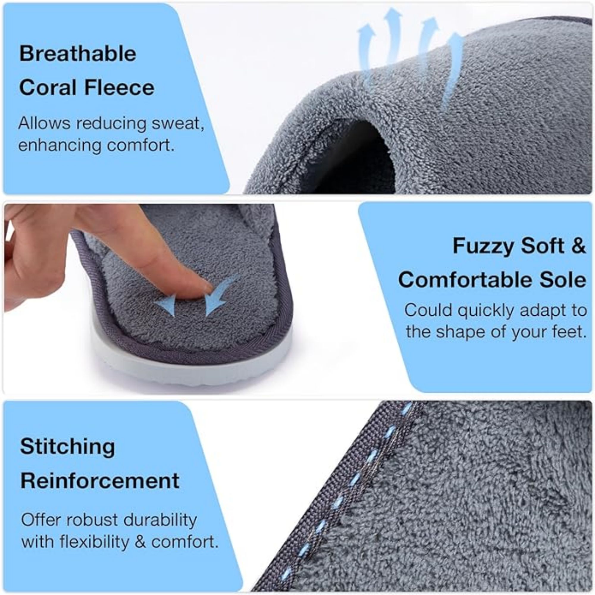 Comfortable Individually Wrapped Guest Slippers 2