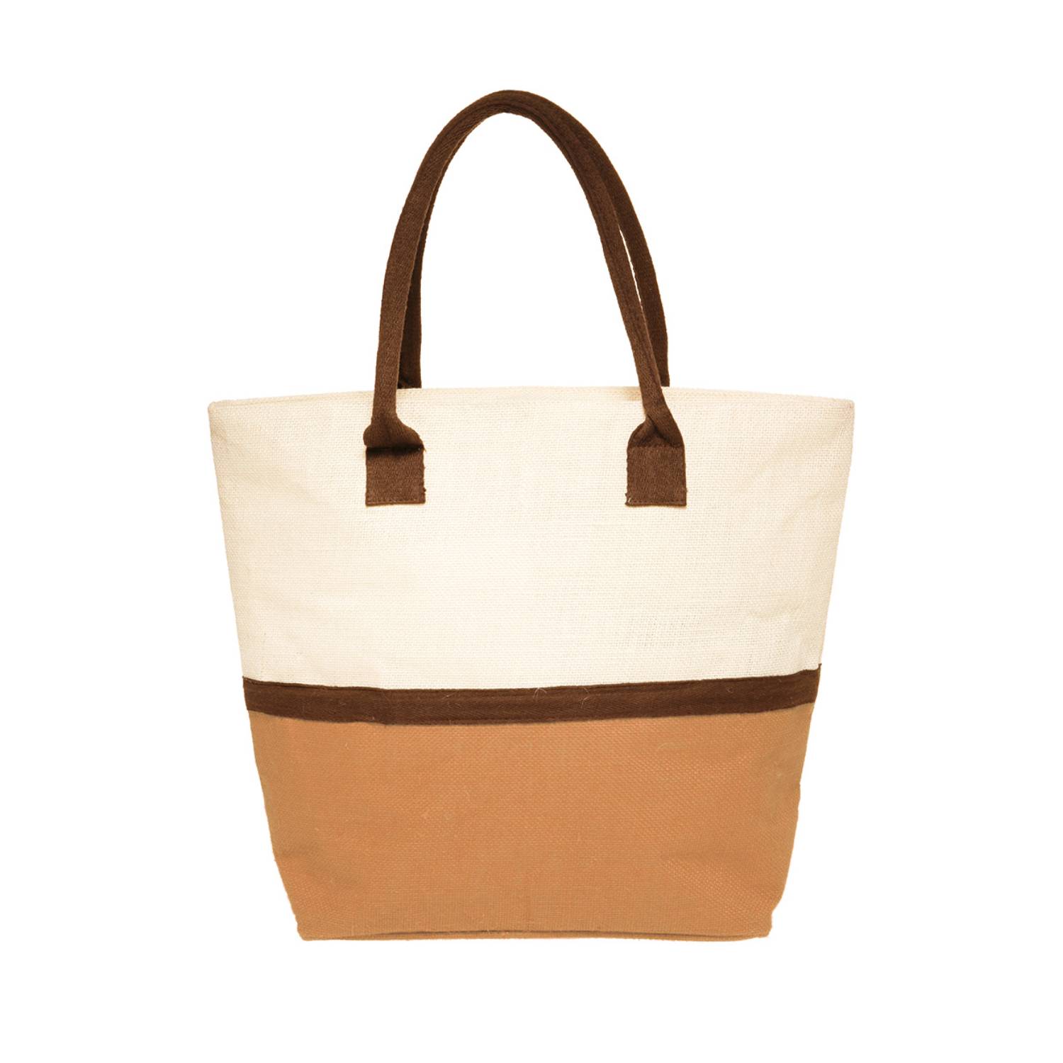 Dual Tone Jute Tote Bag, custom tote bag with logo imprint 5