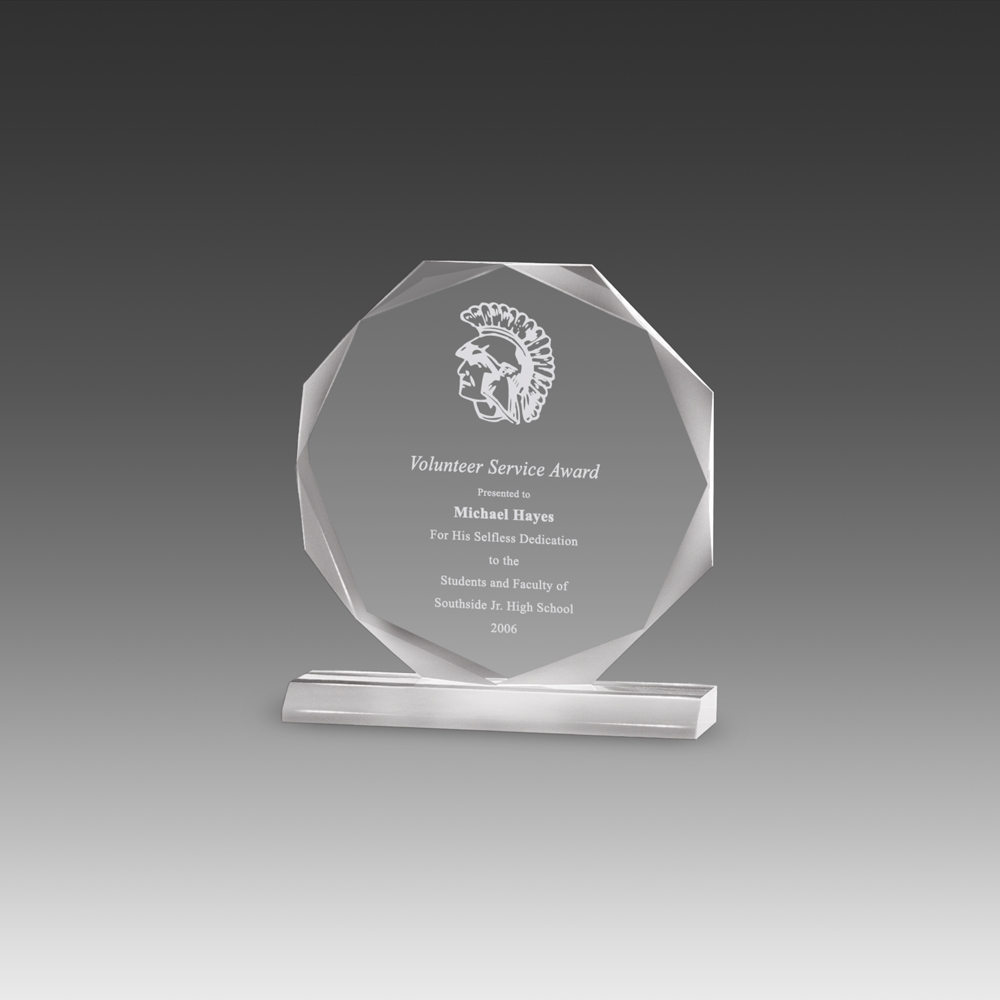 Premium Beveled Octagon Award (6"x6") 2