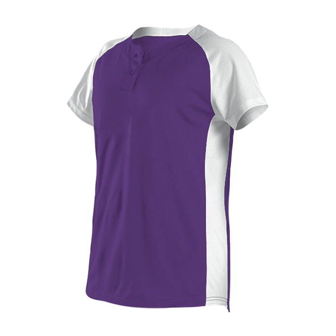 Womens Two Button Fastpitch Jersey 6