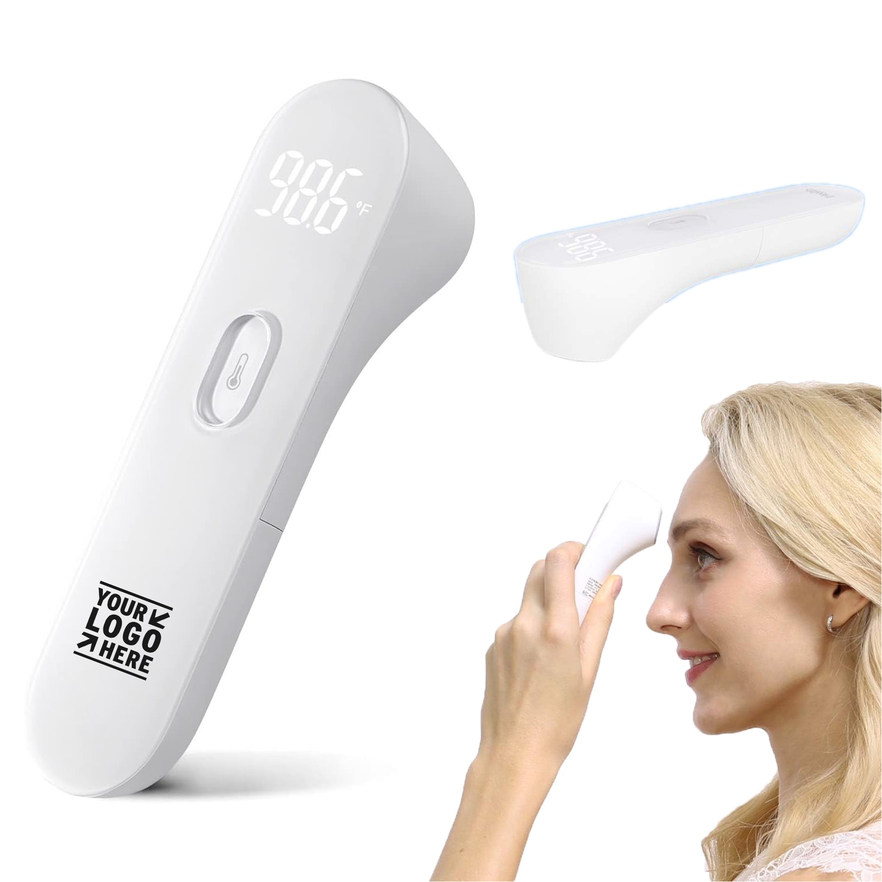Baby Kid Adult Large LED Infrared No Touch Forehead Thermometer 2