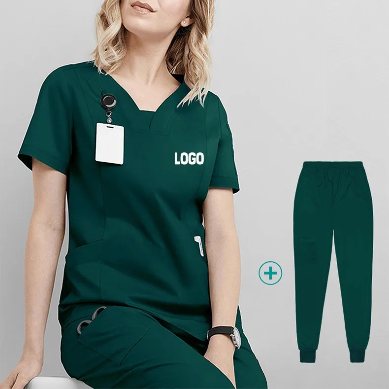 Women's Stretch Medical Scrub Set 7