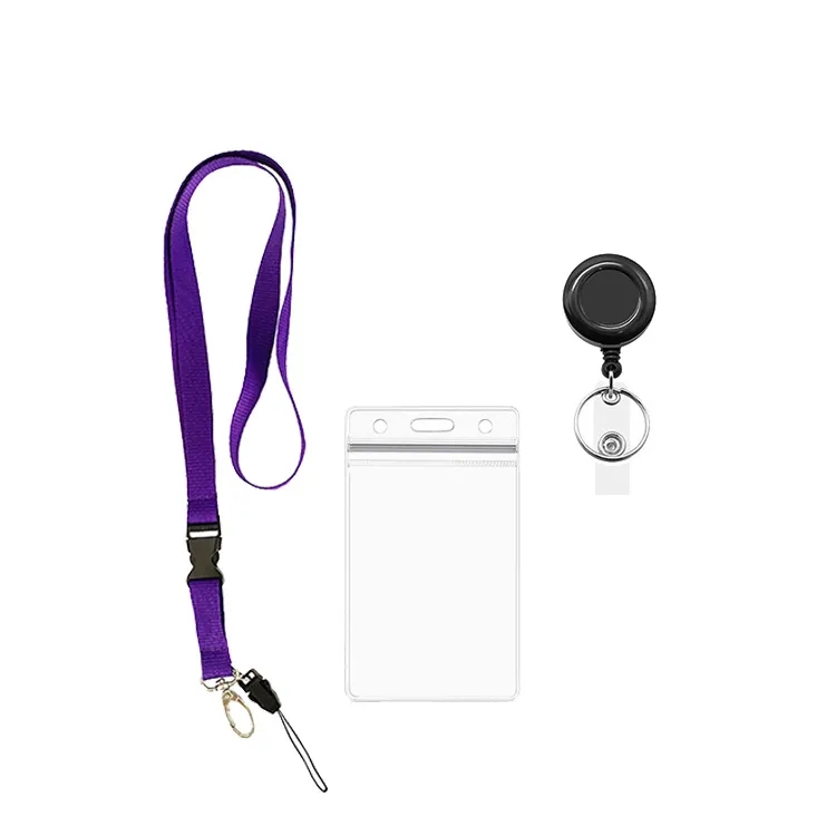 Colorful Lanyard Pvc Card Holder and Retractable Buckle 8