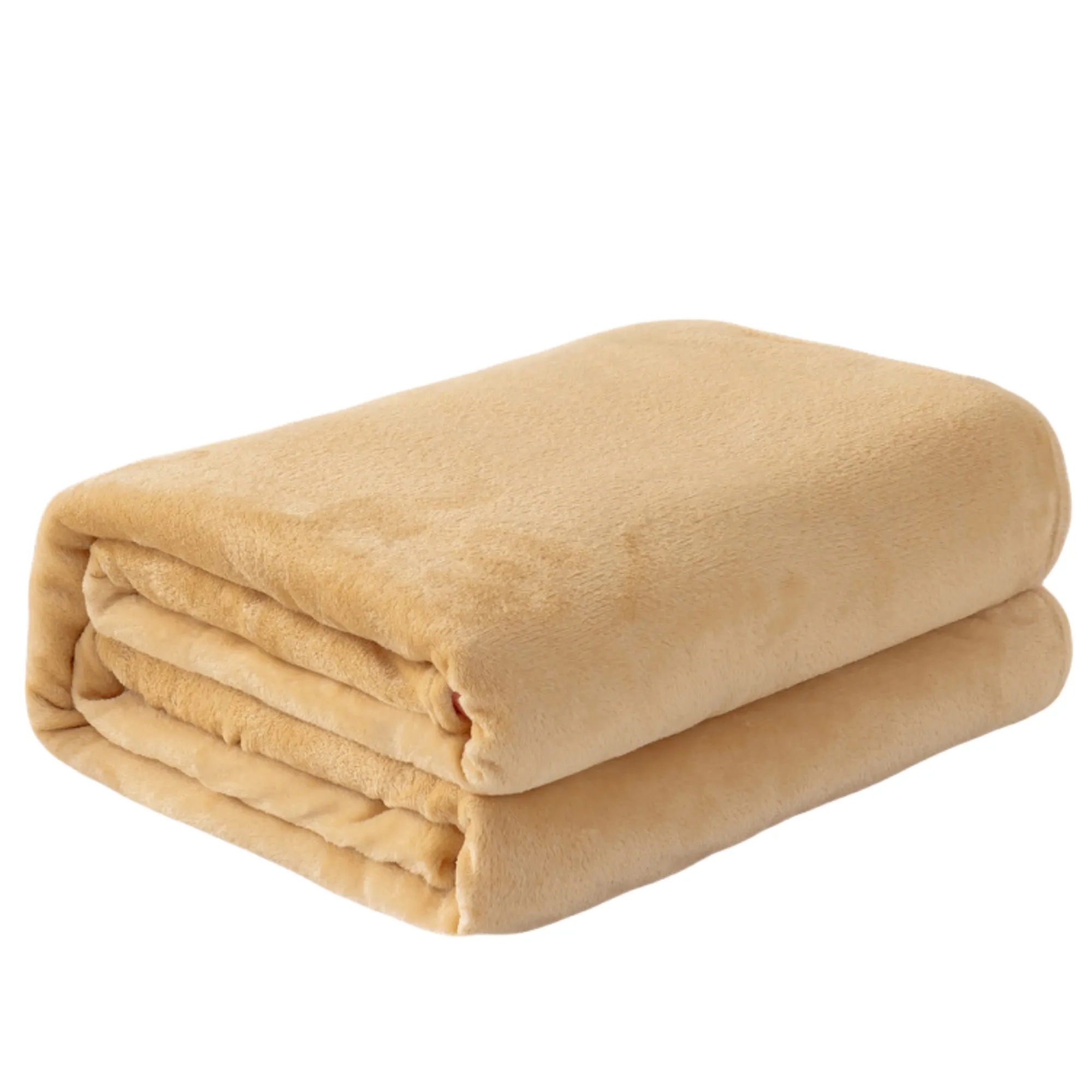 Classic Solid Color Flannel Thin Blanket 10