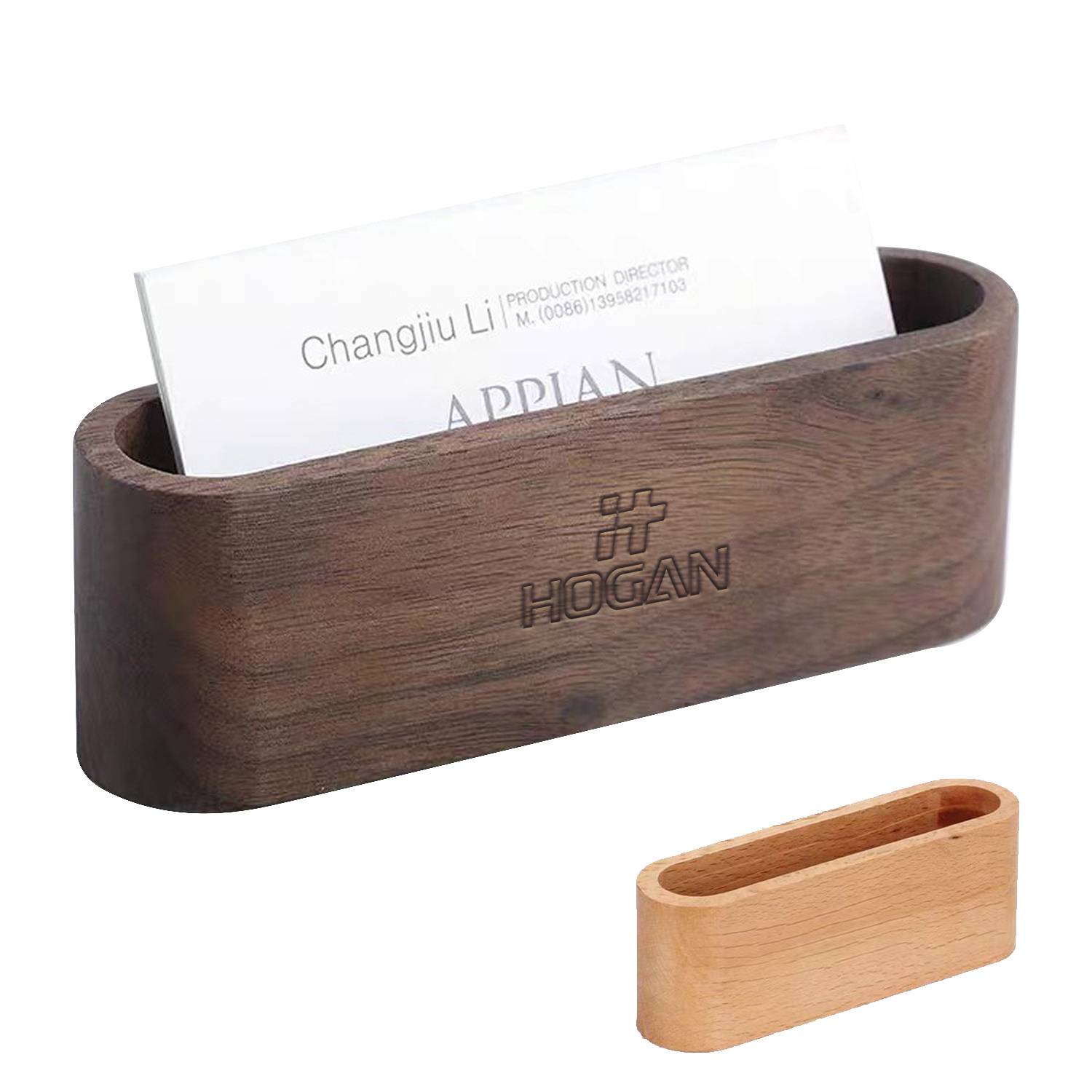 Wood Business Card Holder 2