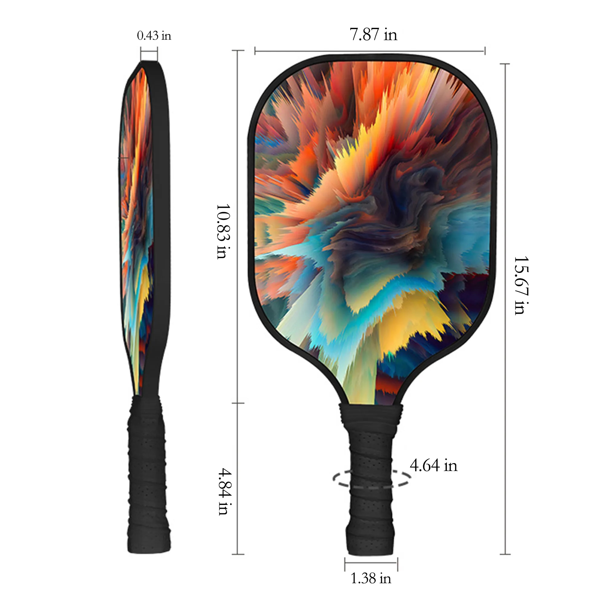 Full Color Pickleball Paddle Set 1