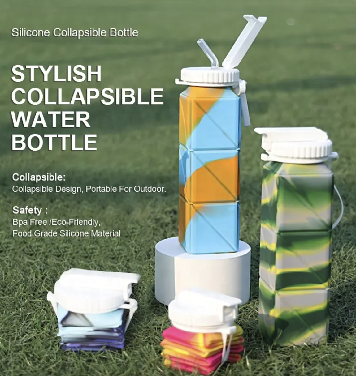 Outdoor Silicone Foldable Bottle 5
