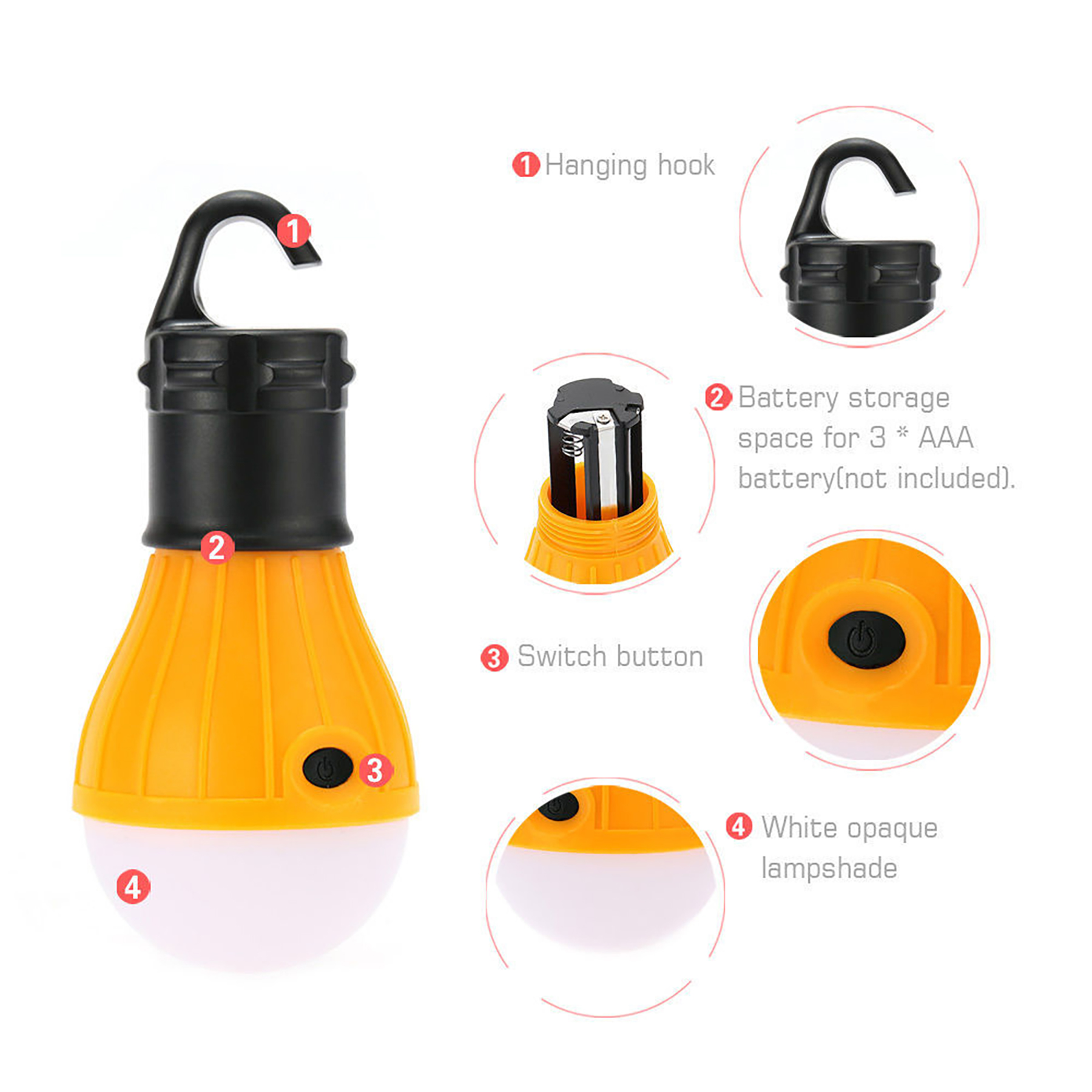Portable Lantern Tent Light 5