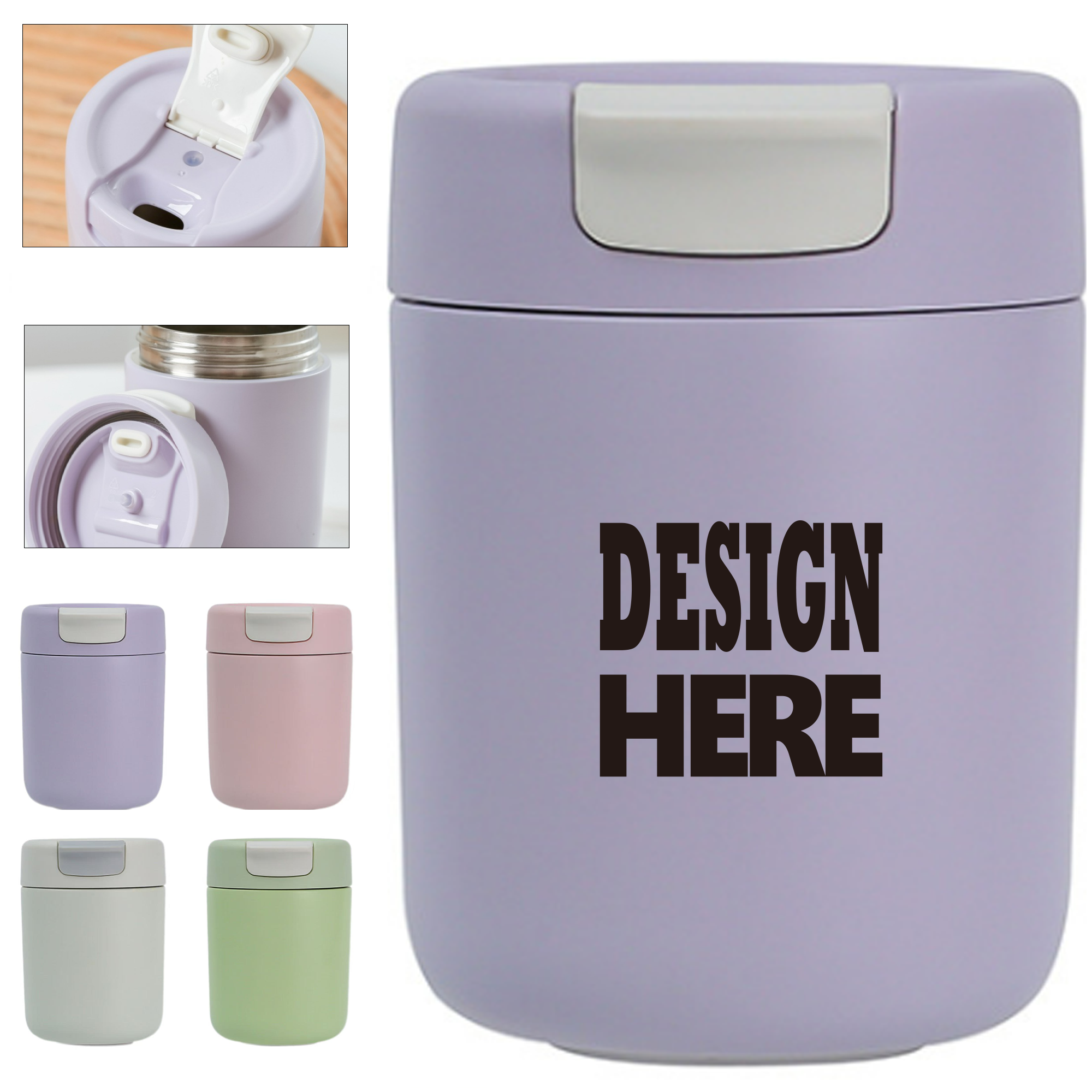 10-Ounce Insulated Mug With A Lid 1