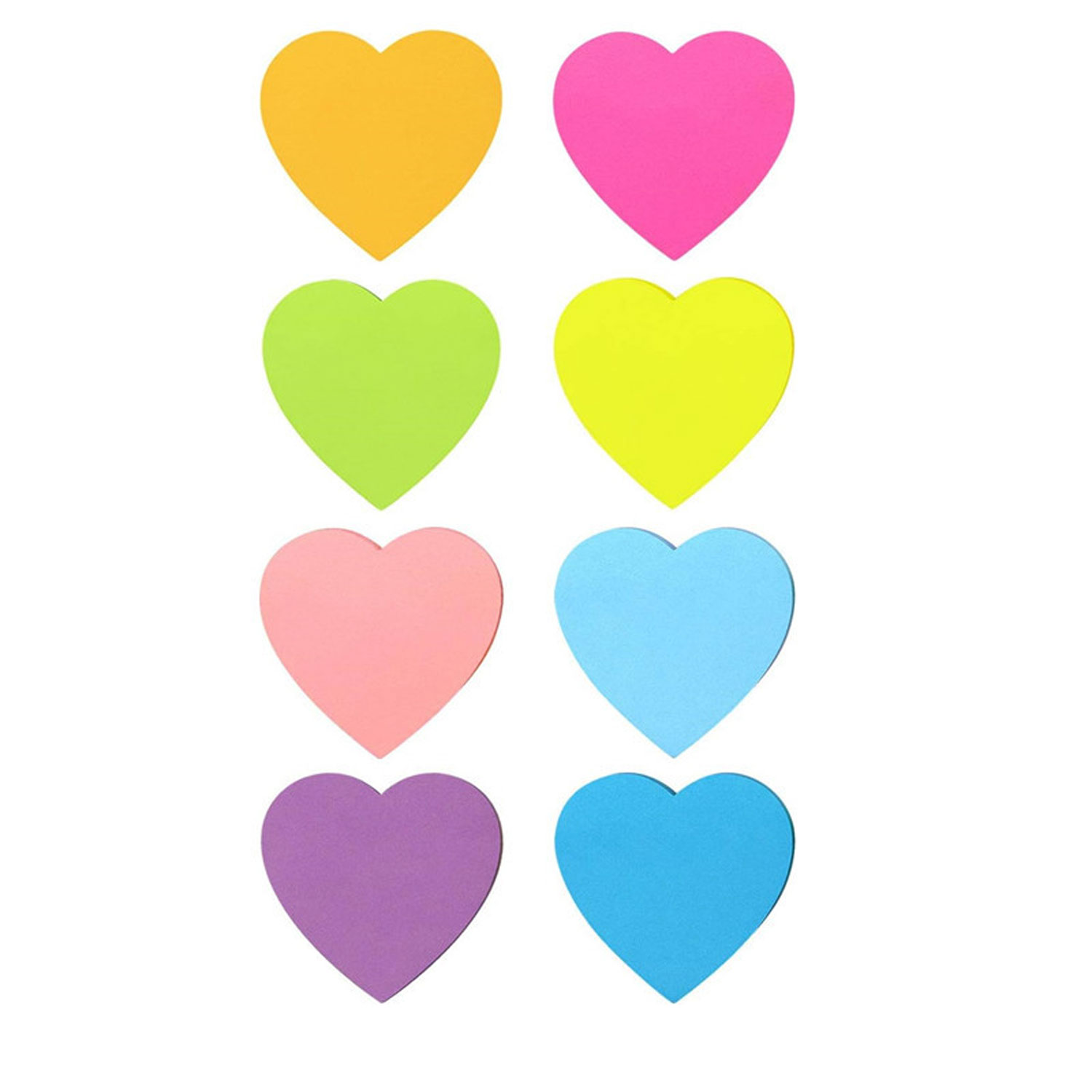 8 PCS Heart Shaped Sticky Notes Set 2