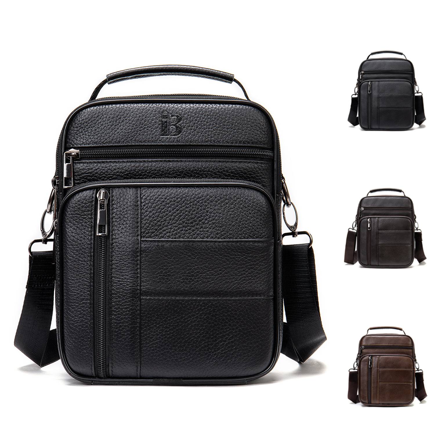Genuine Leather Crossbody Bags for Men 2