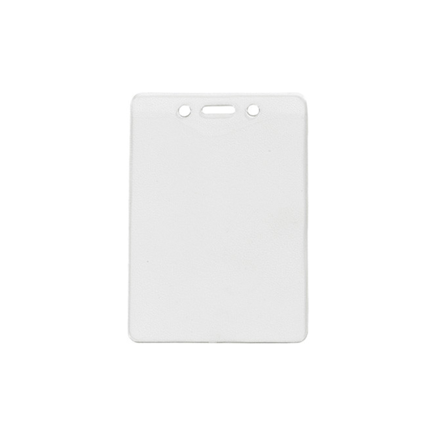 Vertical Top-Load Clear Vinyl Badge Holder w/ Slot & Chain Holes 1