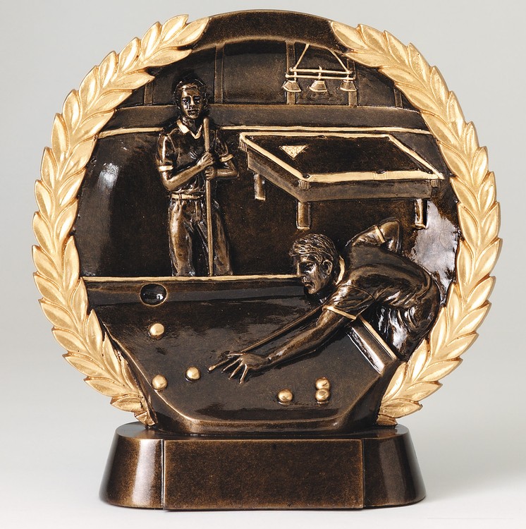 Billiards High Relief Circular Plate Award 2